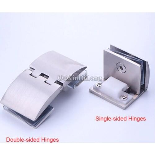 HOT 100PCS Cabinet Glass Door Hinges Wine Cabinet Door Hinges Brushed Finished Glass Hinges for Cabinet Cupboard Glass Clamps