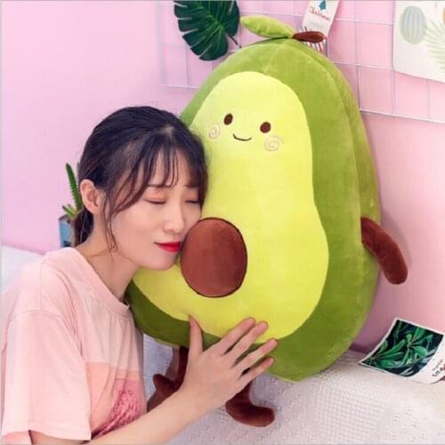 Creative new stuffed avocado Doll fruit throw pillow Womens Gift Grasp the machine doll