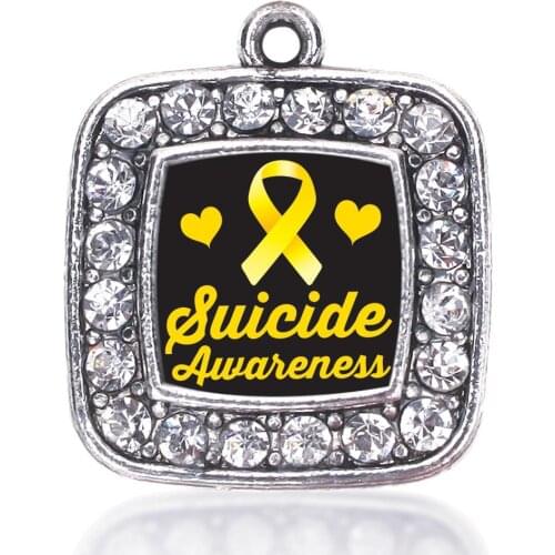 SUICIDE AWARENESS SQUARE CHARM