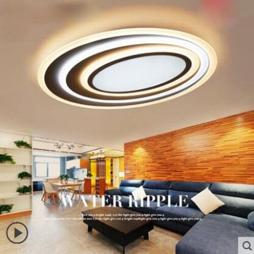 Living room lamp simple modern atmosphere home led ceiling lamp creative personality round lamp study bedroom lighting led lamps