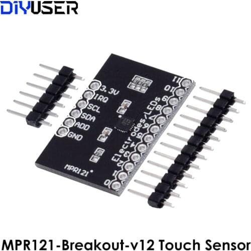 MPR121 Breakout V12 Proximity Capacitive Touch Sensor Controller Keyboard Development Board for Arduino
