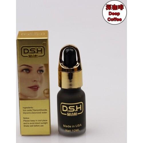 Deep coffee colors DSH import cosmetic tattoo ink set permanent makeup microblading pigment manual paint 10ml/bottle
