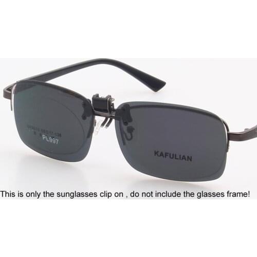 2 Color Sunglasses Clip on Polarized Sun Glasses Driving Eyeglasses Clip Sunglasses Grey and Yellow Night Glasses UV400