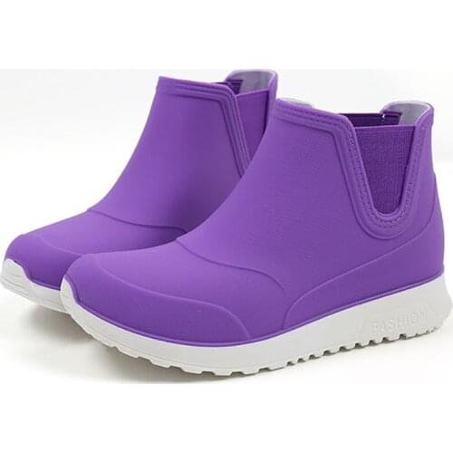 Rain Boots Women Fashion Warm Waterproof Women Winter Boots PVC Washing Short Rubber Shoes New Arrivals Leisure Girl Rainboots