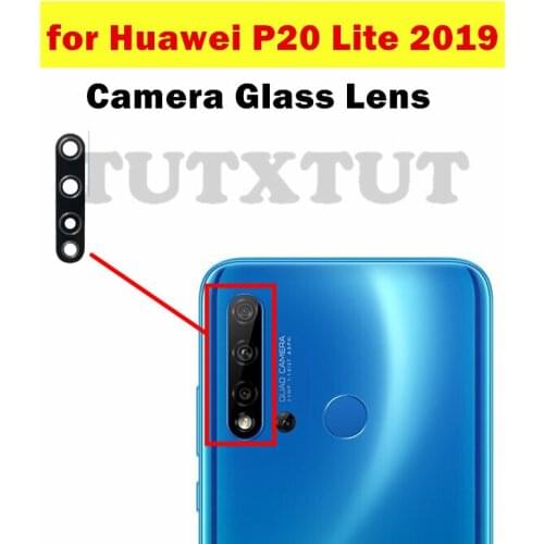 3pcs for Huawei P20 Lite 2019 Back Camera Glass Lens Main Rear Camera Lens with Glue for Huawei P20 Lite2019 Repair Spare Parts