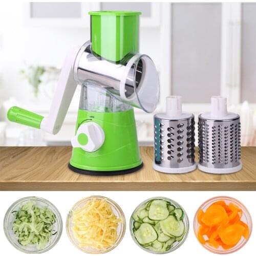 Potato Carrot Grater Slicer Round Mandoline Slicer Potato Cheese Vegetable Fruit Tool Multifunction Chopper Blades Kitchen Tool