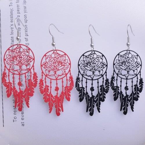 Bohemian Style Dream catcher Drop Earrings Colorful Dreamcatcher Dangle Earrings Party Jewelry For women