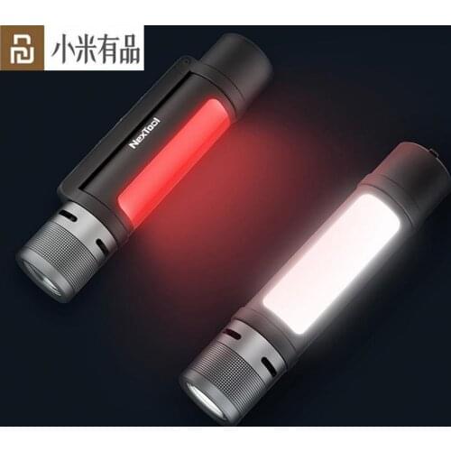 Youpin NexTool 6 in 1 USB Rechargeable Flashlight IPX4 Waterproof LED Flashlight Side Light Type-C Searching Torch For Camping