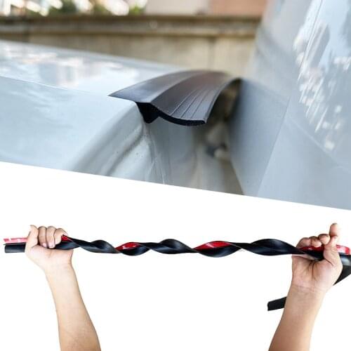 1.6m Car Door Trunk Sound Insulation Weatherstrip Car Door Rubber Seal Strips Auto Trunk Sealing Stickers Interior Accessories
