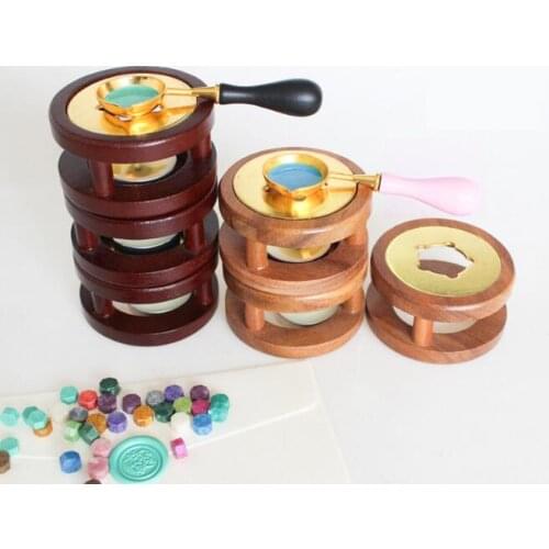 10pcs/lot Vintage Stamp Wax Seal Beads Warmer Wax Melting Glue Furnace Tool Stove Pot For Wax Seal Stamp Candle