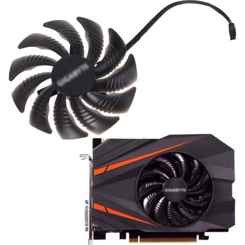 4Pin Graphics Card Cooling Fan PLD09210S12HH GTX1060/1080/1070 GPU Cooler Replacement Fan for Gigabyte GTX1080 Mini