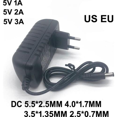 1PCS AC / DC Adapter DC 5V 1A 2A 3A AC 100-240V Converter power Adapter 5Volt 1000MA Power Supply Charger EU US Plug