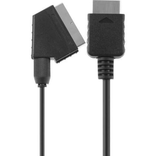 ALLOYSEED 1Pcs RGB SCART Wire Cable 1.8m/6ft TV AV for Sony Playstation PS2 PS3 Slim Line Game Consoles Cable