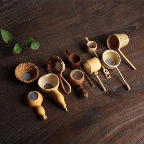 Japanese tea ceremony bamboo woven tea filter bamboo root filter spoon bamboo tea filter leakage tea set creative filter parts