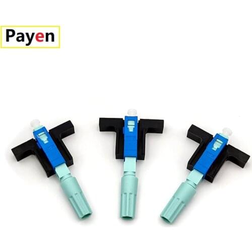 PAYEN 20/50/100PCS 58MM Fixed-length Block LX58 Single-Mode SC UPC APC Fast Connector FTTH Tool 58mm Connector Quick Connector