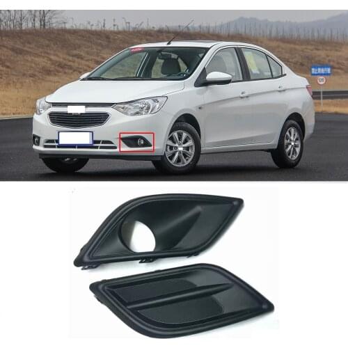 CAPQX 1Set For Chevrolet Sail 3 2010-2014 2015-2018 Front Bumper Fog Light Frame Fog Lamp Foglight Cover Hood shell housing cap