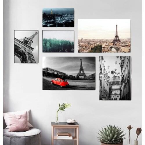 Paris Black And White Photography Posters And Prints Canvas Printed Painting Art Wall Pictures Home Decor Living Room Decoration
