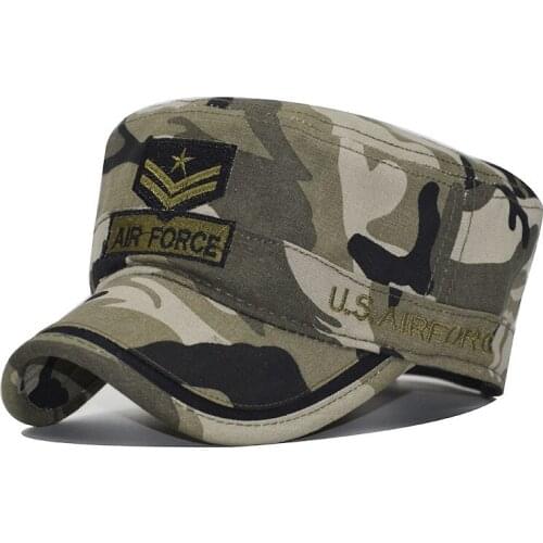 Mens Womens Classic Men Military Caps Adjustable Army Camouflage Sun Hats Outdoor Sports Camping Style Chapeu