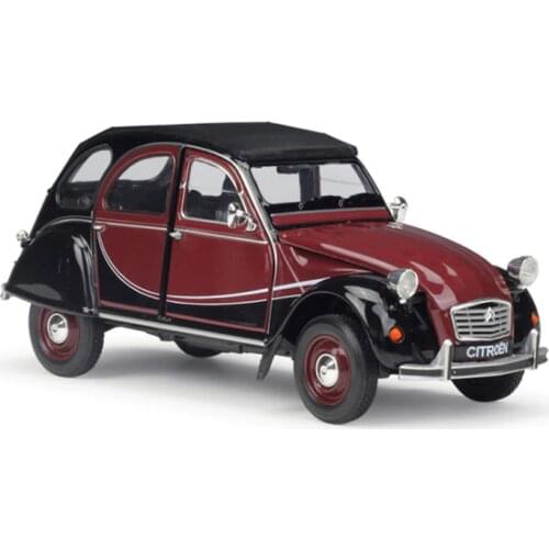 1:24 Scale Metal Alloy Classic Car Diecast Model CITROEN 2CV 6 Charleston Toy Collection Toy for Kids Gifts
