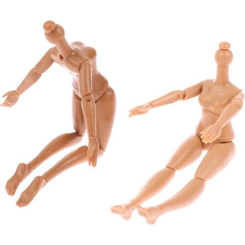1PC Dollhouse Doll Body Accessories Joints Can Change Head Foot Moveable 20cm Doll Random Color