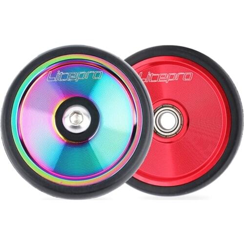 Litepro For Brompton Folding Bike Soild Easy Wheels Bearing Easywheel Modification Cycling Bicycle Wheelset