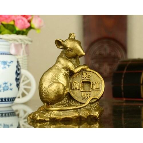 The twelve zodiac niancian copper ornaments were lucky money evil Tai Feng Shui decoration