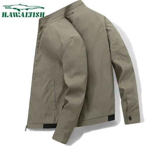 Hawaifish brand mens jackets 2021 Korean fashion casual chaqueta hombre new autumn spring classic business collar jacket