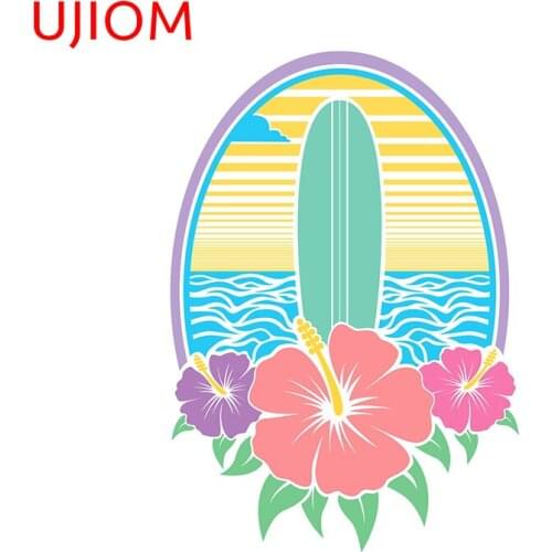 UJIOM Wall Stickers Surf California Sticker Room Decor Wallpapers Livingroom Bathroom Decoration Accessories Waterproof Decals