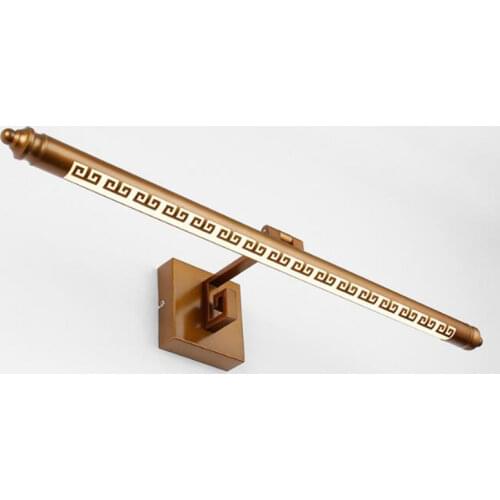 NEW Chinese Classical Stainless Steel Acryl Led Wall Lamp for Bathroom Bedroom Mirror Light 50/70/90cm 80-265V 1585