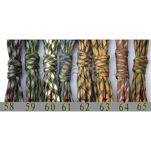 Wholesale 31m Military regulations parachute rope Paracord Climbing emergency rope for Camping & Hiking