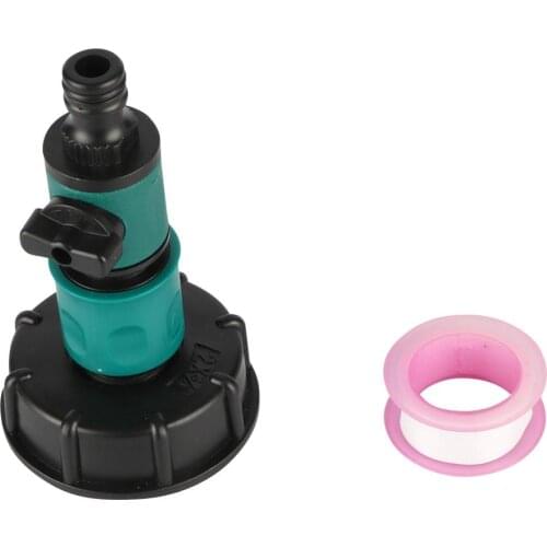 IBC Tank Adapter Reducer Valve quick Connector Water Tank Fitting Standard 60mm Coarse Thread Durable Garden Replacement Valve