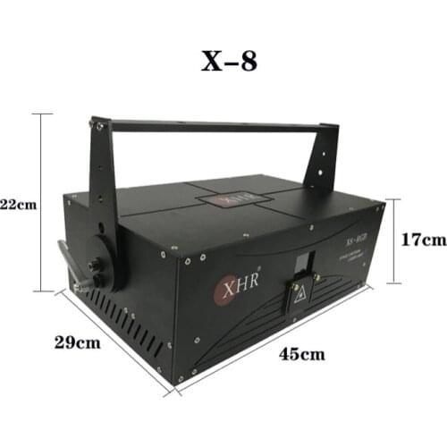 Animated full color laser with high speed optical scanner to create animated pictures, professional nightclub RGB stage laser li