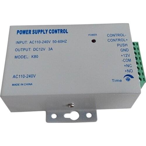 Access Control System Power Supply DC12V 3A AC 220V 50HZ Home Security High Quality