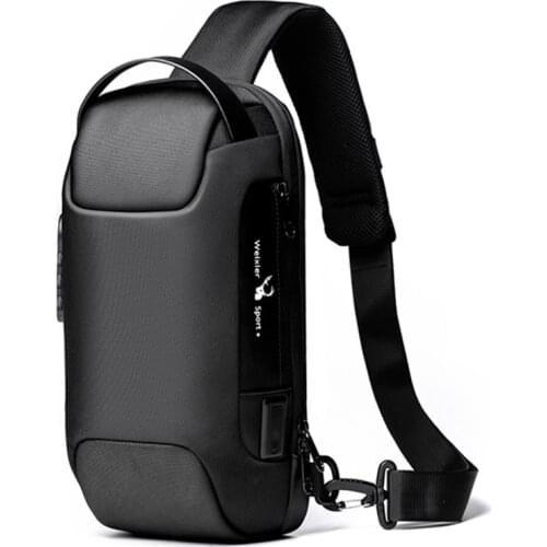 Tigernu New Men Bag USB Charging Chest Bag RFID High Quality Splashproof Chest Bag Outdoor Male Bags Short Trip Messenger Bags