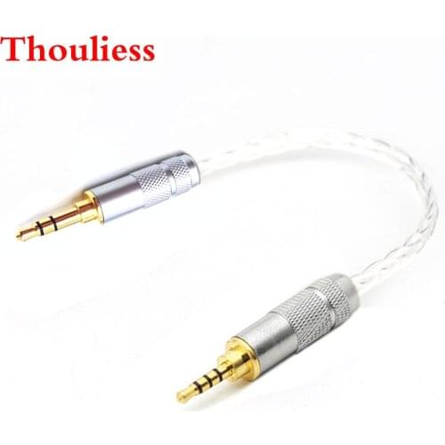 Thoulies HIFI 7N-OCC Silver Plated 2.5mm TRRS Balanced Male to 3.5mm Stereo Male Audio Adapter Cable 2.5mm to 3.5mm Cables