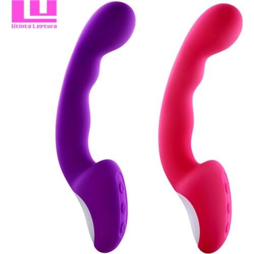 Utinta Leptura USB Rechargeable Finger Vibrator G-spot Massager Waterproof AV Magic Wand Adult Sex Toys for Women Masturbator