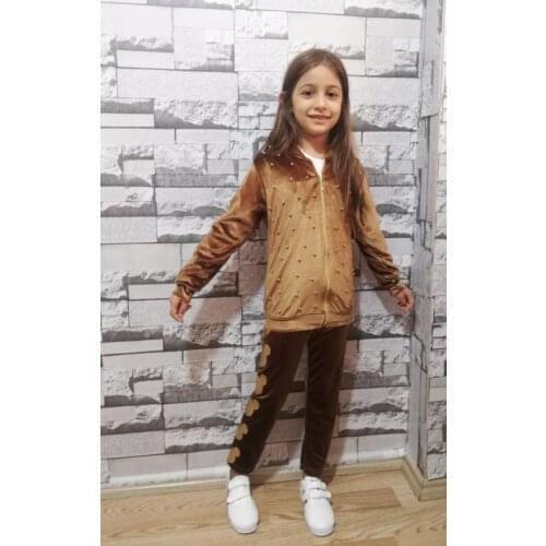 Female Child Velvet Suit
