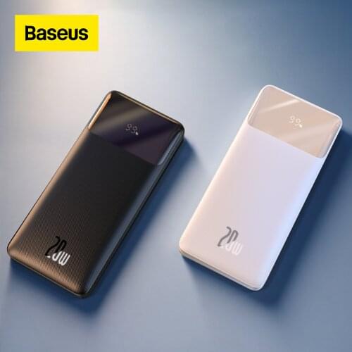 Baseus Power Bank 20000mAh/30000mAh/10000mAh PD Fast Charging Powerbank Portable Battery Charger For iPhone 11 12 Pro Max Xiaomi