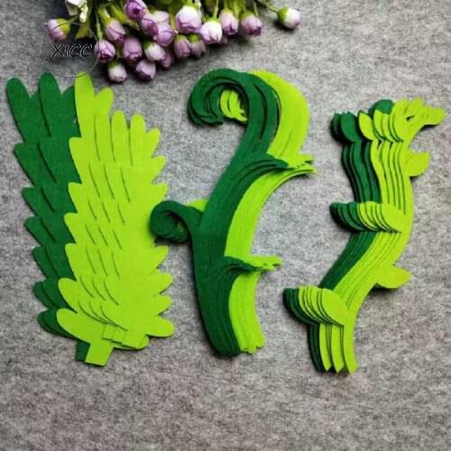 Fish Ocean Water Grass Seaweed Felt Fabric Kindergarten Decoration Classroom Leaves Non-woven Wicker Curved Home Wall Stickers