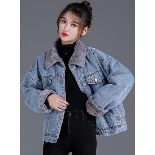 Winter Thicken Womens Coats Long Sleeve Female Outwear Turn-down Collar Single Breasted Big Pockets Jackets Fur Coat Oversize