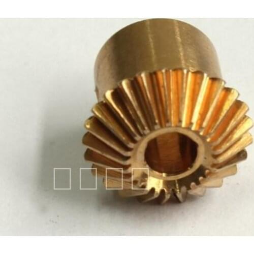 1 Set Copper 20 Teeth 0.5 Modulus 1:1 Bevel Gear