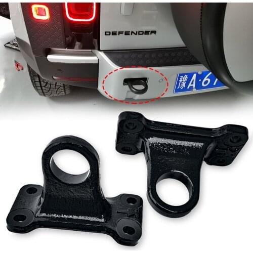 2Pcs rear trailer hook fits for Land Rover Defender 2020 2021 metal red black tow hook