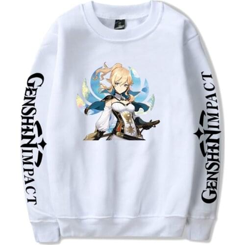2021 Genshin Impact Sweatshirt Men/women Fashion Harajuku Hip Hop Cotton Streetwear Genshin Impact Mens Sweatshirt Clothes
