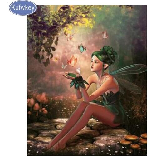 New arrival Full Resin Square round Diamond Painting"cartoon elf"5d Diamond embroidery Mosaic diamond picture Cross Stitch kit