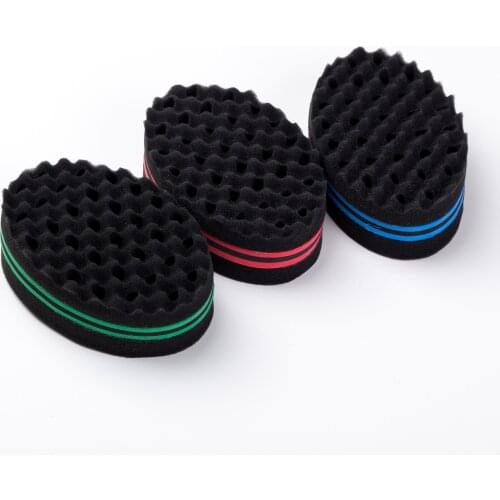 Double Wave Magic Hair Twist Sponge Dreads Twisting Locks Dreadlocks Curl Brush Sponge