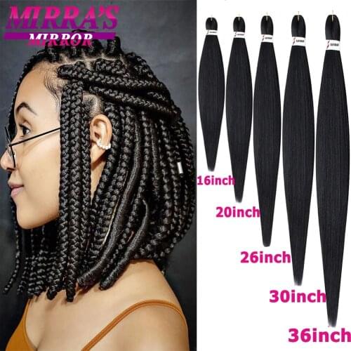 Mirras Mirror Easy Jumbo Braids Hair Extensions Pre Stretched Braiding Hair Yaki Texture Afro Jumbo Braid Hair Hot Water Set