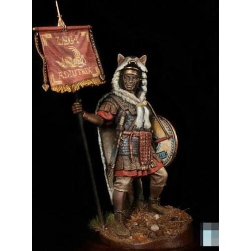 1/32 Roman Vexillarius of the Marcomannic Wars, Resin Model figure GK, Unassembled and unpainted kit