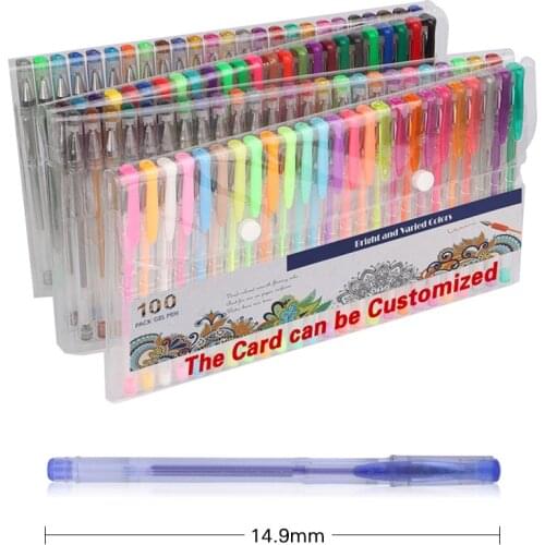 120 Colours/Set Highlighter Drawing Graffiti Colors Pen Glitter Sketch Gel Pens Painting Art Office School Children Stationery