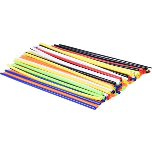 Hot sale 72Pcs Motorcycle Wheel Spoked Protector Wraps Rims Skin Trim Covers Pipe For Motocross Bicycle Bike Cool Accessories