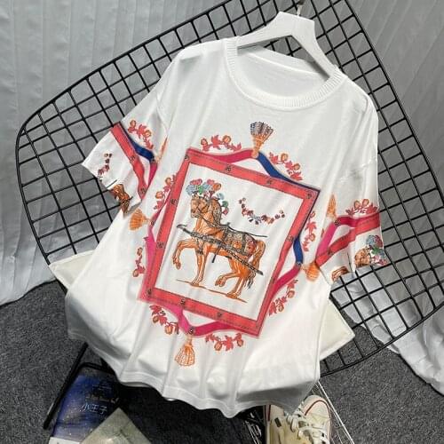 Женские трикотажные футболки HECAIYUN China At AliExpress